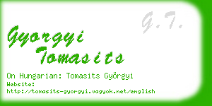 gyorgyi tomasits business card
